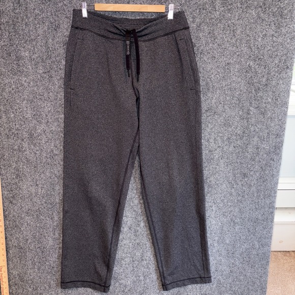 Lululemon Kung Fu Pants Men Large Sweatpants Straight Leg Gray‎ Lounge - Picture 1 of 9